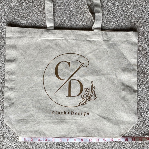 Cloth Design Canvas reusable tote bag - Picture 5 of 7